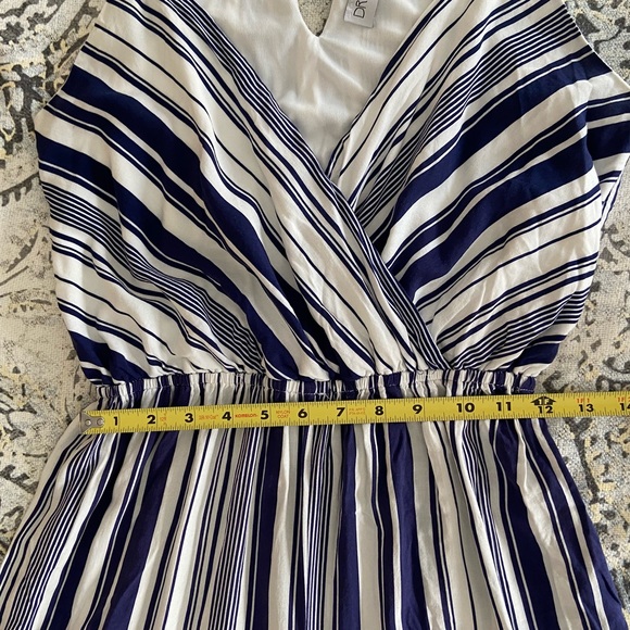 COPY - Blue and white striped summer jumpsuit - Picture 8 of 13